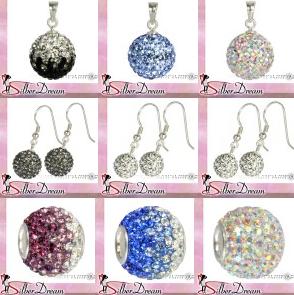 Glitzer Swarovski Schmuck in vielen Farben